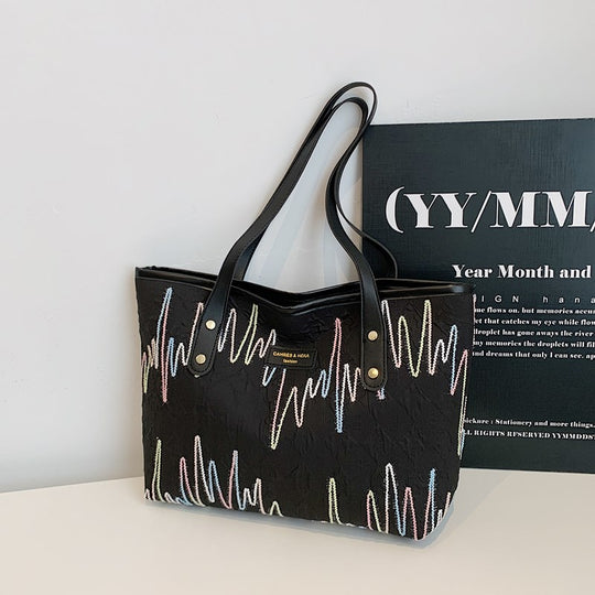 Damen Tragetasche mit modernem grafischen Design Nord Taschen