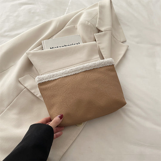 Damen stilvolle Clutch-Tasche aus strukturiertem Material Nord Taschen