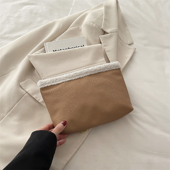 Damen stilvolle Clutch-Tasche aus strukturiertem Material Nord Taschen