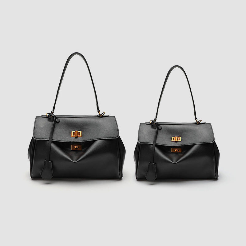 Damen Schultertasche mit eleganter Klappenoptik und praktischen Innentaschen Nord Taschen