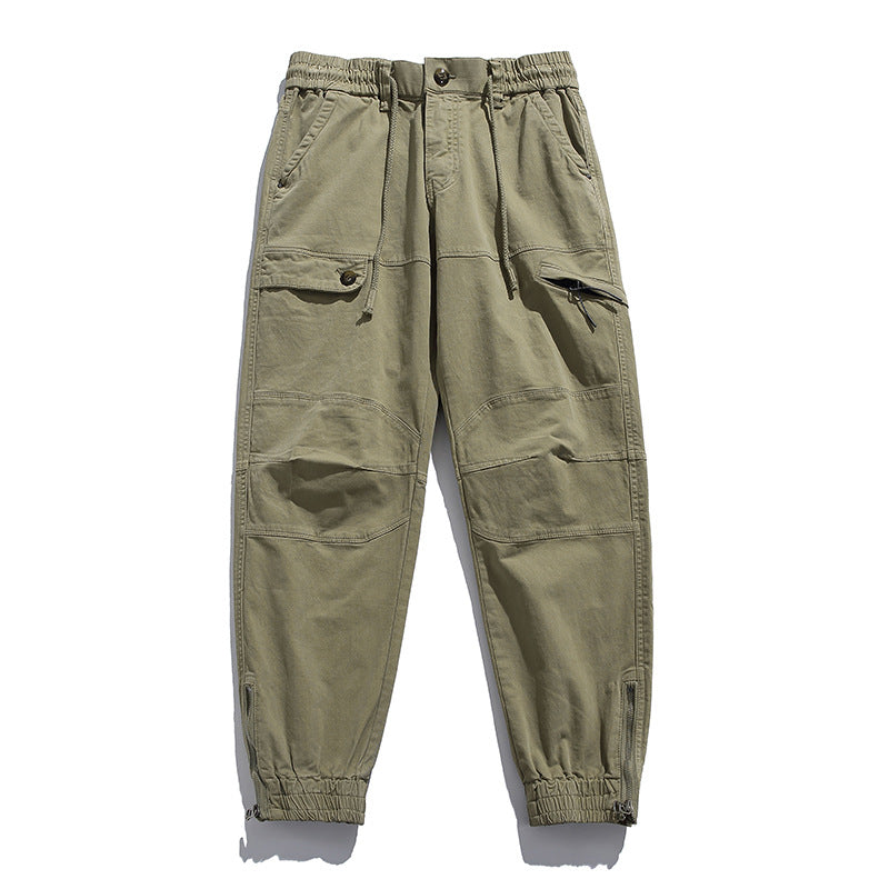 Herren Cargo-Joggerhose im Utility‑Stil mit ergonomischen Kniepaneelen und Reißverschluss‑Knöchel Nord Taschen