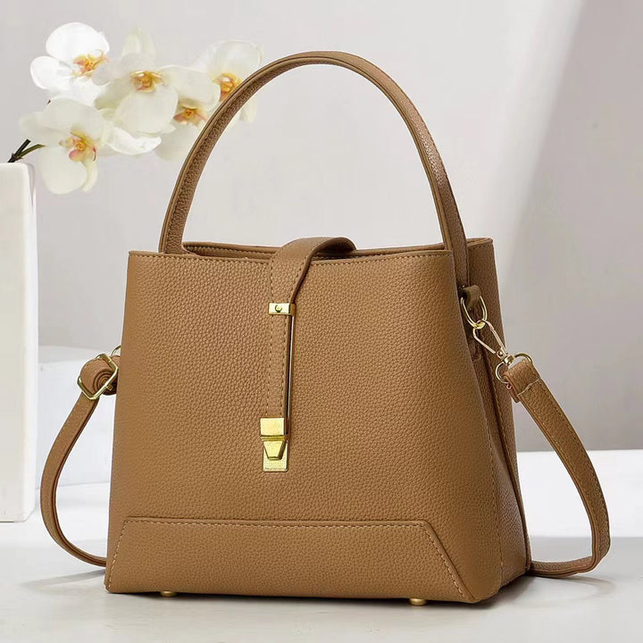 Damen elegante Handtasche mit strukturiertem Design und abnehmbaren Schultergurt Nord Taschen