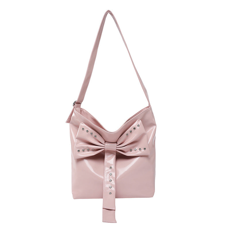 Damen stilvolle Hobo-Tasche mit dekorativem Schleifen-Detail Nord Taschen