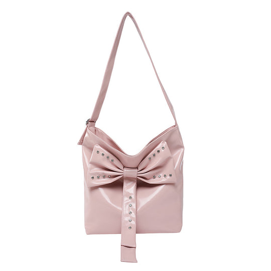 Damen stilvolle Hobo-Tasche mit dekorativem Schleifen-Detail Nord Taschen