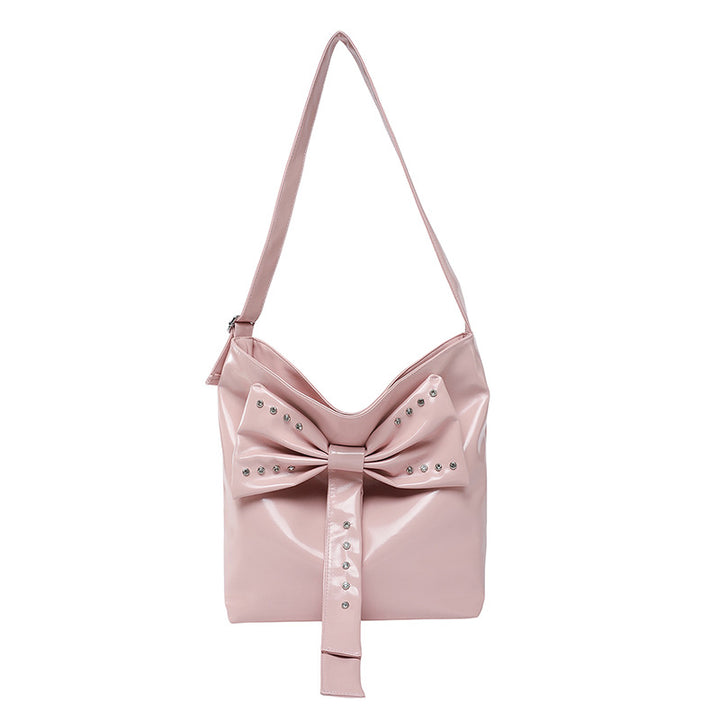 Damen stilvolle Hobo-Tasche mit dekorativem Schleifen-Detail Nord Taschen