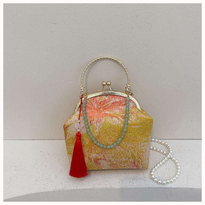 Damen elegante Geldbörse mit kunstvollem Blumenmuster Nord Taschen