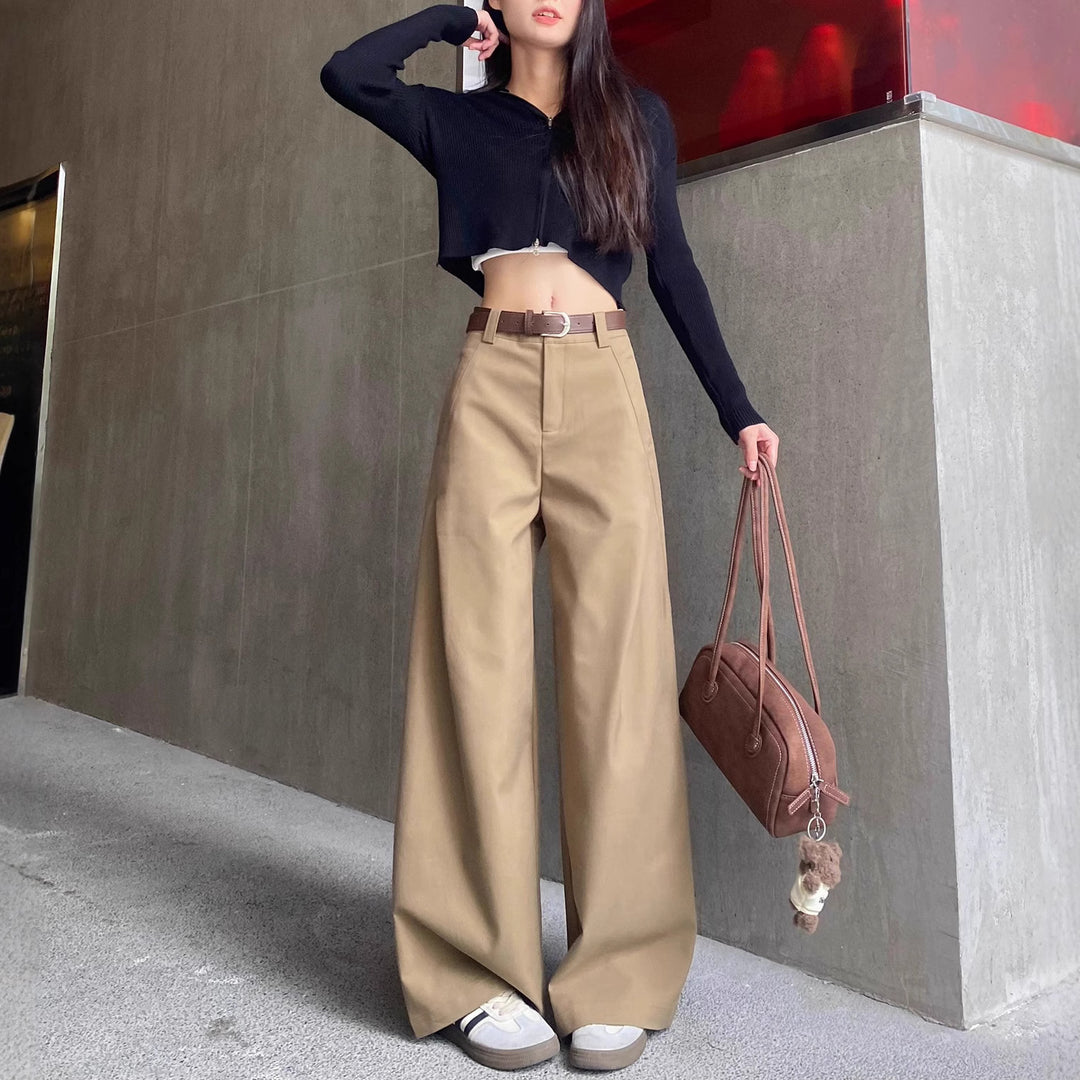 Damen Modische und lässige Hochtausende Hose Nord Taschen
