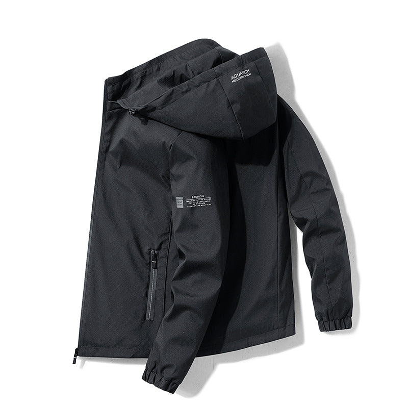 Herren Wetterfeste Outdoorjacke mit verstellbarer Kapuze Nord Taschen 1787797862