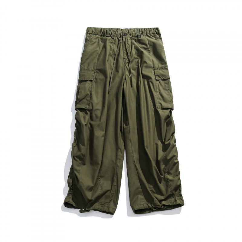 Unisex Weite Utility-Cargo-Hose mit Tunnelzugbund, Multifunktionstaschen und Saumkordel Nord Taschen