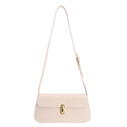 Damen Umhängetasche mit luxuriösem Veloursleder und eleganter Schnappschließe Nord Taschen