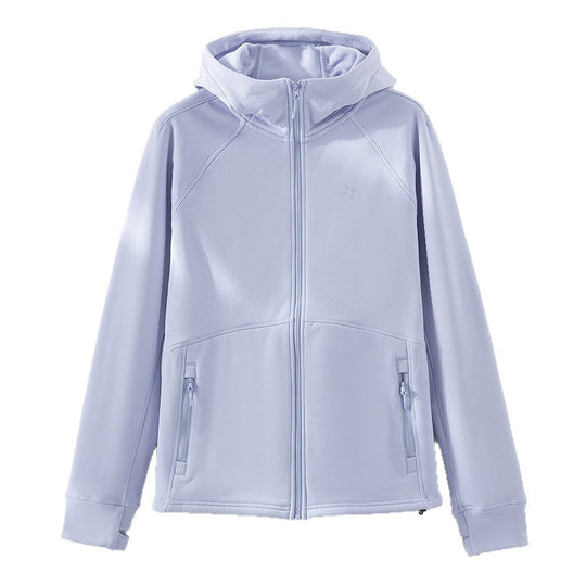 Damen Kapuzen-Fleecejacke mit durchgehendem Reißverschluss, ergonomischen Nähten und Reißverschlusstaschen Nord Taschen