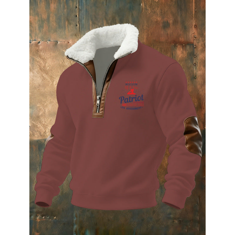 Herren Klassischer Kapuzenpullover mit Fleece-Detail Nord Taschen