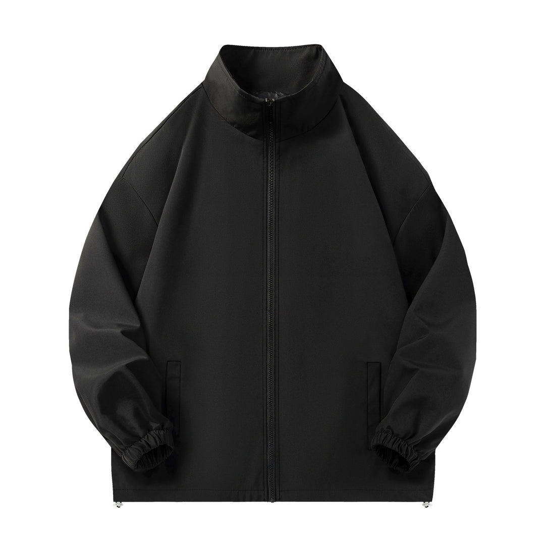 Unisex Leichte Windjacke mit hochabschließendem Stehkragen, Elastikbündchen & verstellbarem Kordelzugsaum Nord Taschen