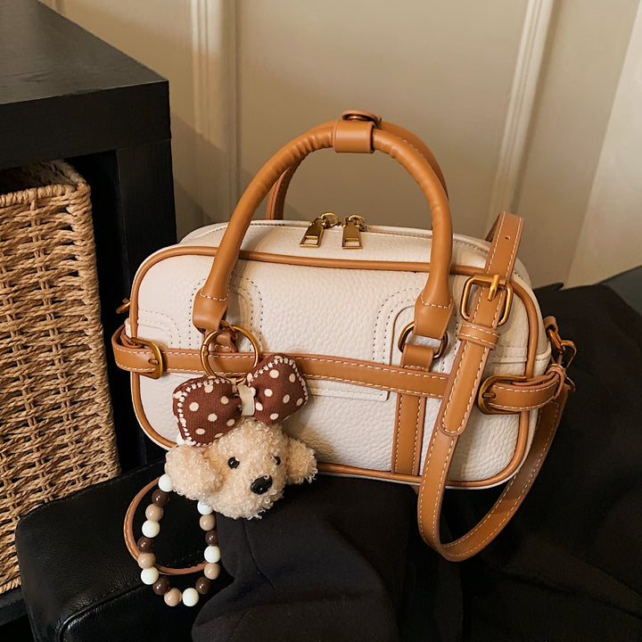 Damen Mini-Handtasche mit abnehmbarem Teddy-Anhänger Nord Taschen