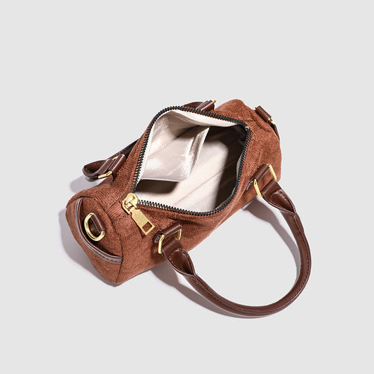 Damen Handtasche mit elegantem Wildleder und praktischem abnehmbarem Schulterriemen Nord Taschen
