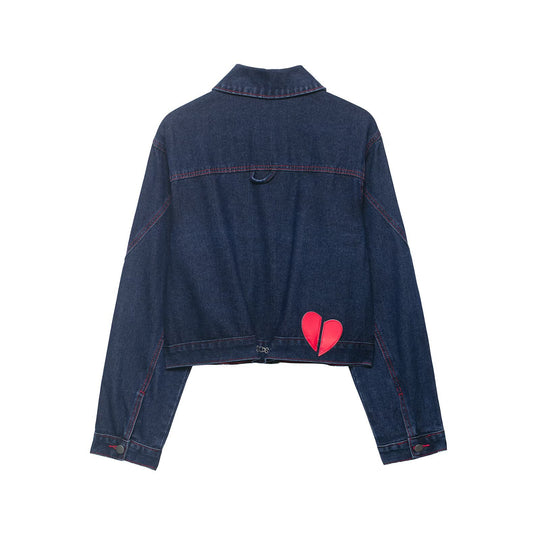 Damen Weite High‑Waist-Jeans mit mittlerer Leibhöhe, geradem Bein und kontrastfarbigen Ziernähten Nord Taschen