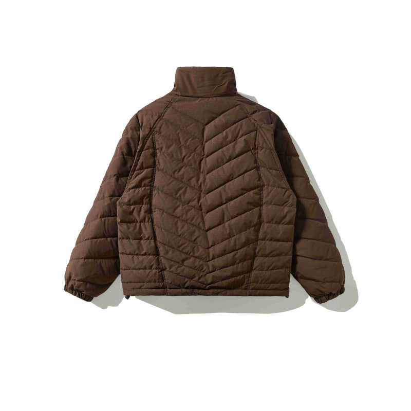Unisex Gepolsterte Steppjacke mit hohem Kragen, Kordelzugsaum und elastischen Bündchen Nord Taschen