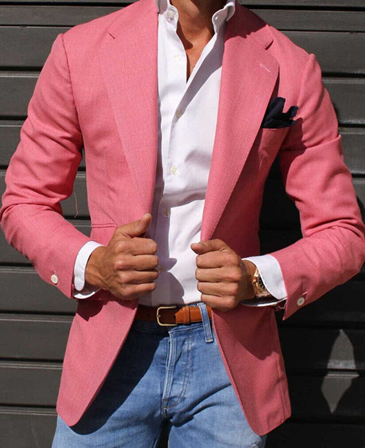 Herren Eleganter Blazer mit modernem Schnitt und strukturiertem GewNord Taschene Nord Taschen