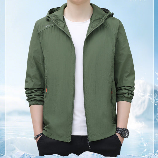 Herren Leichte Windjacke Nord Taschen