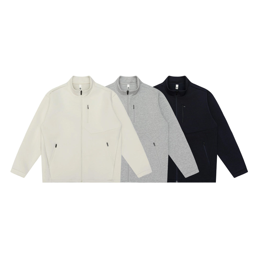 Unisex Minimalistische Kurzjacke mit Stehkragen und funktionalen Reißverschlusstaschen Nord Taschen