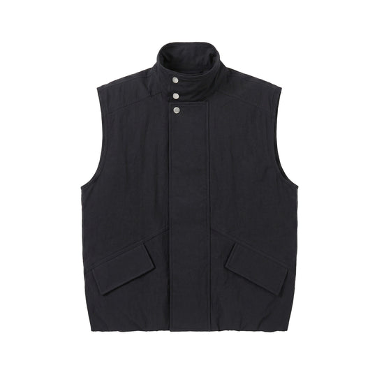 Herren Utility‑Weste mit Stehkragen und aufgesetzten Pattentaschen Nord Taschen
