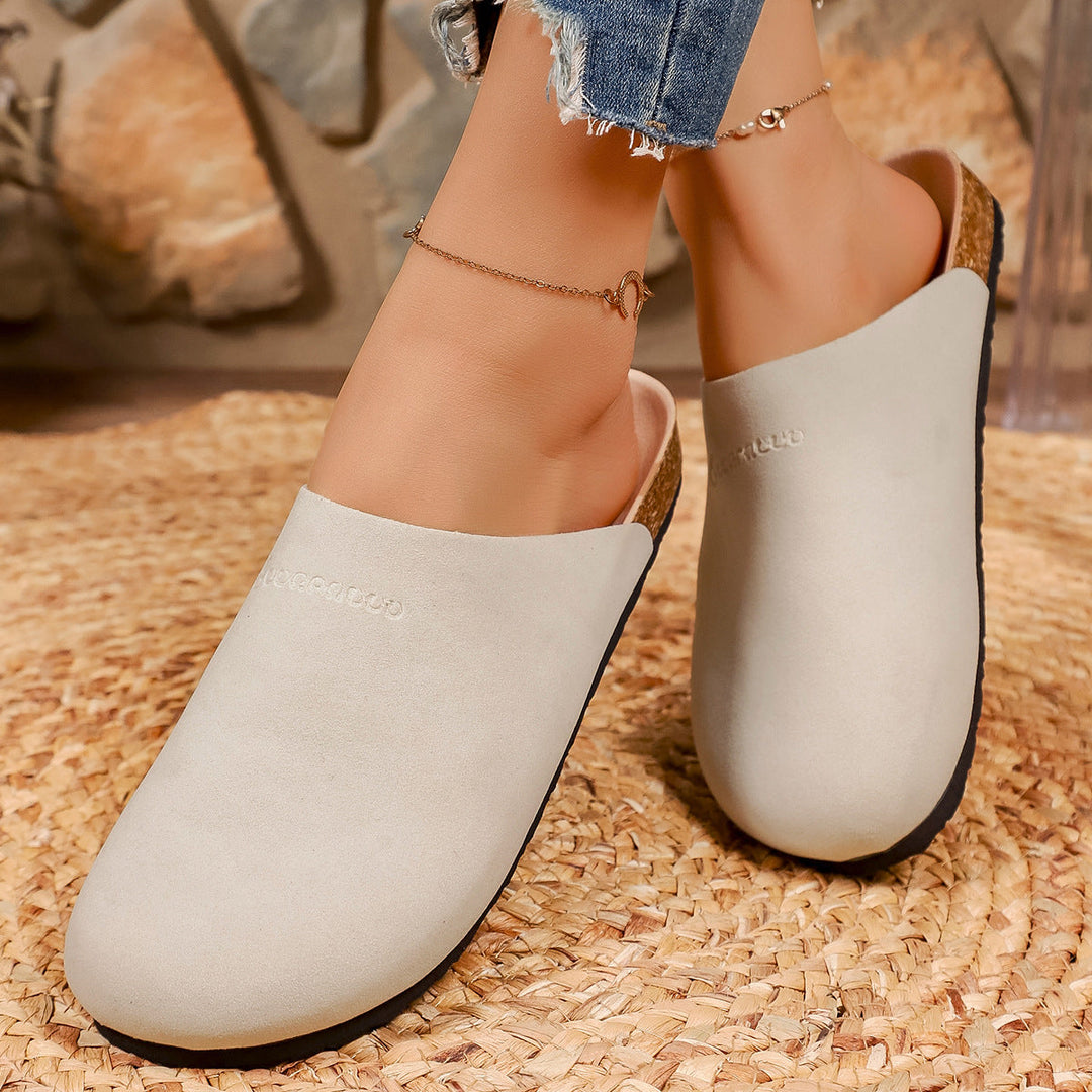 Damen Bequeme Clogs aus weichem Wildleder mit anatomisch geformtem Fußbett