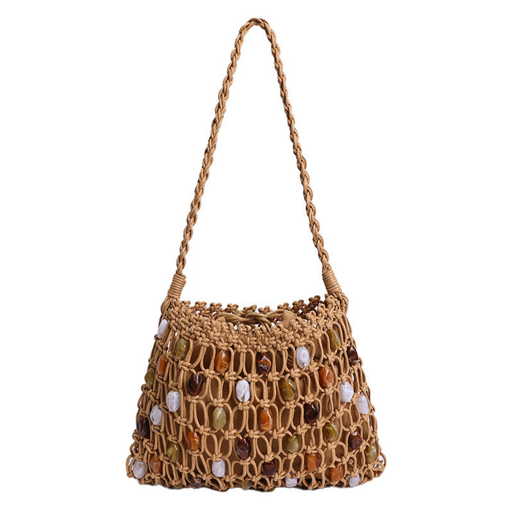 Damenhandtasche aus handgewebtem Naturmaterial mit einzigartigem Design Nord Taschen
