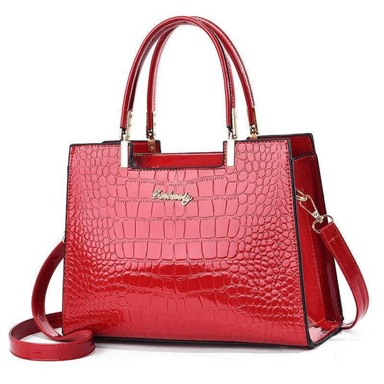 Damen elegante Handtasche im modernen Krokodilleder-Stil Nord Taschen