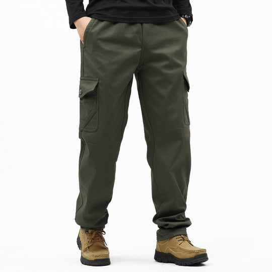 Herren Technische Cargohose mit Thermofutter-Innenbein, aufgesetzten Taschen & verstellbarem Saum Nord Taschen