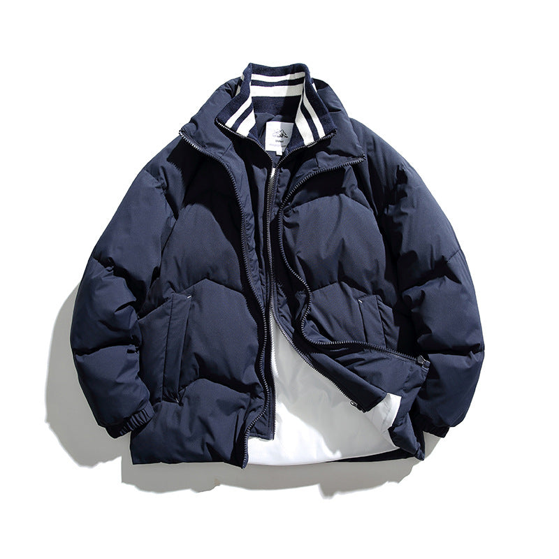 Unisex Wattierte Steppjacke im Boxy‑Cut mit Rippkragen und isolierender Fütterung Nord Taschen