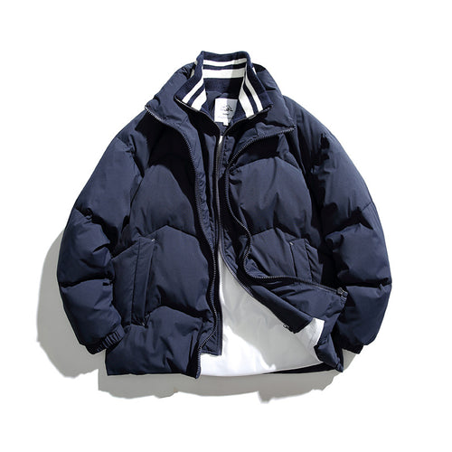 Unisex Wattierte Steppjacke im Boxy‑Cut mit Rippkragen und isolierender Fütterung Nord Taschen