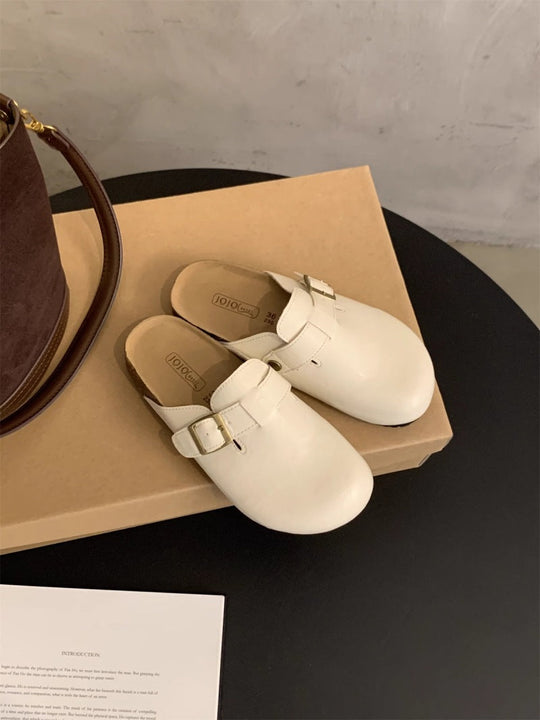 Damen Clogs mit bequemem Fußbett und modischen Schnallenverzierungen Nord Taschen