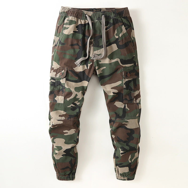 Herren Cargo-Joggerhose im Utility-Stil mit Tunnelzug, Knieverstärkung und elastischen Bündchen Nord Taschen