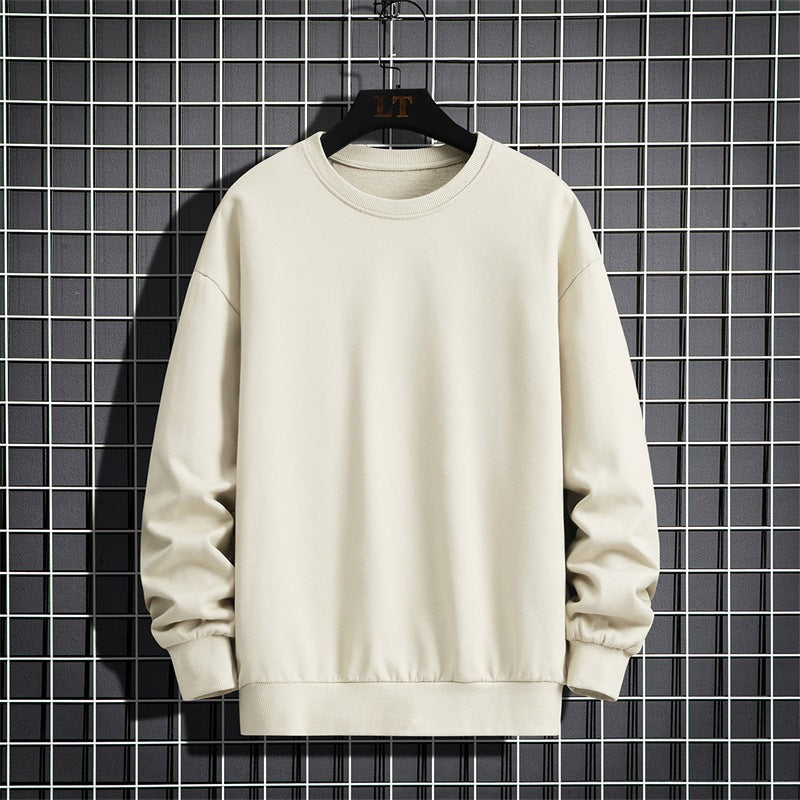 Herren Schlichtes Oversize Rundhals‑Sweatshirt aus schwerer Baumwollmischung mit gerippten Bündchen Nord Taschen