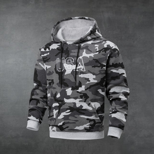 Herren Camouflage Kapuzenpullover