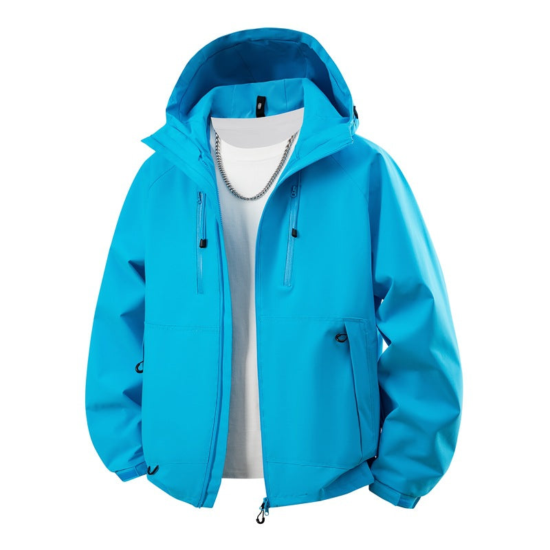 Herren Kapuzen-Softshelljacke mit wasserabweisender Membran, verstellbarer Kapuze & Utility‑Taschen Nord Taschen