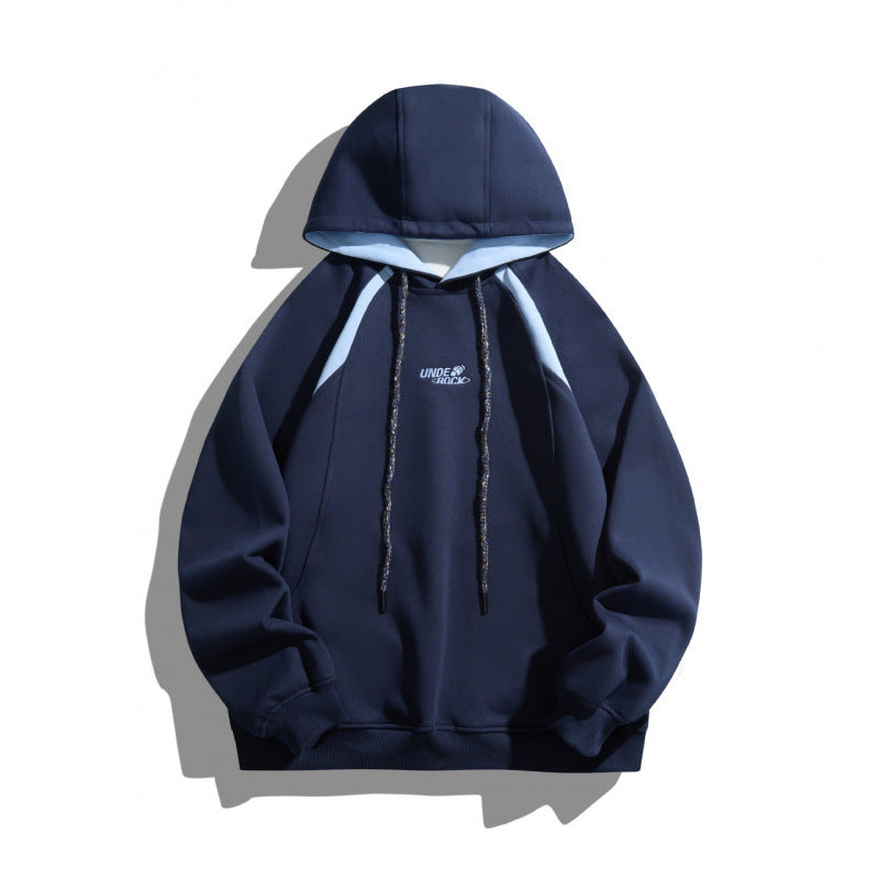 Unisex Oversize-Kapuzenpullover mit kontrastierenden Einsätzen, Kordelzug und Raglanärmeln Nord Taschen