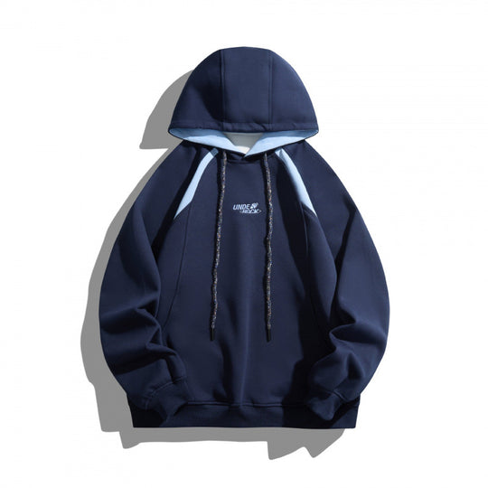 Unisex Oversize-Kapuzenpullover mit kontrastierenden Einsätzen, Kordelzug und Raglanärmeln Nord Taschen