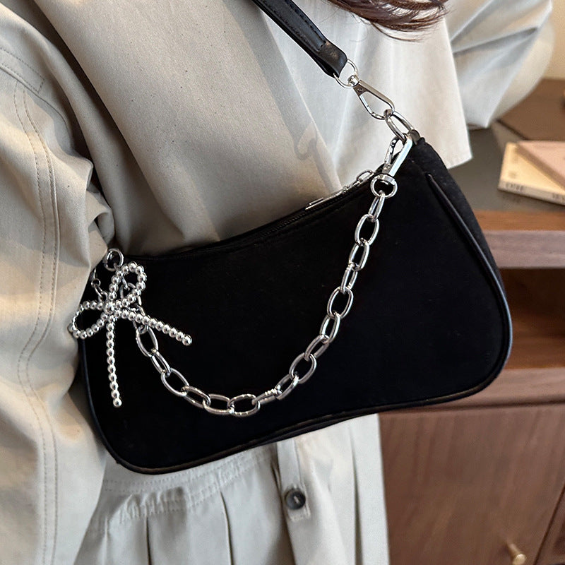 Damen Designer Umhängetasche mit luxuriösem Kettenanhänger Nord Taschen
