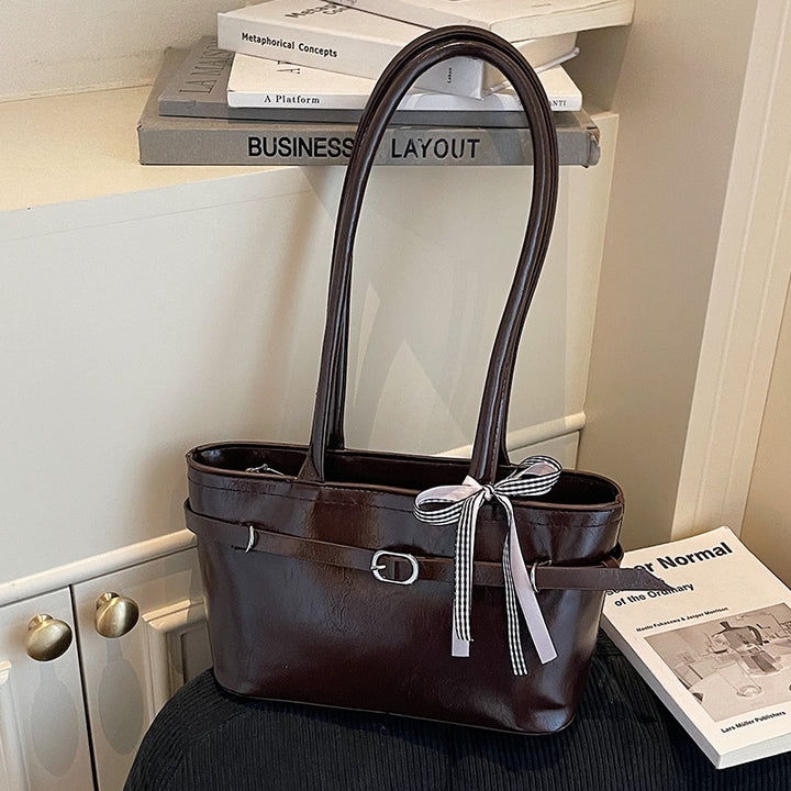 Damen Handtasche mit schickem, minimalistischen Design und elegantem Knoten Nord Taschen