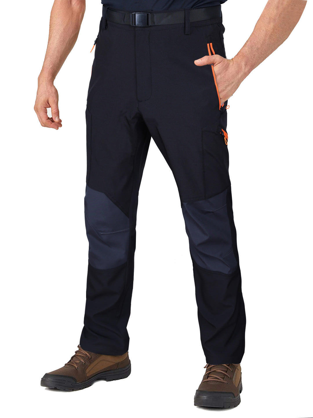 Men's  reinforced articulated hiking work trousers with zip utility pockets and abrasion-resistant knee panels Nord Taschen