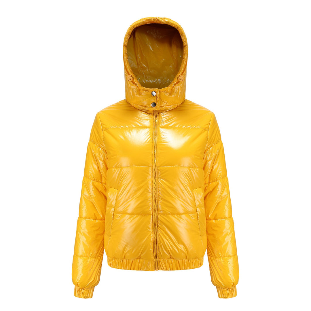 Damen glänzende Winterjacke mit Kapuze – Wasserabweisend & Wärmeisoliert – Nord Taschen