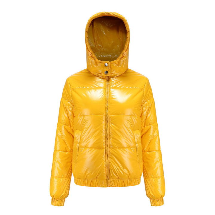 Damen glänzende Winterjacke mit Kapuze – Wasserabweisend & Wärmeisoliert – Nord Taschen