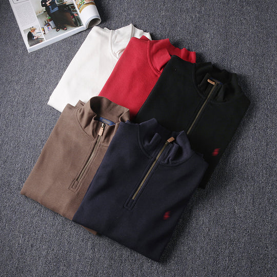 Herren Bequemer Grobstrickpullover Nord Taschen