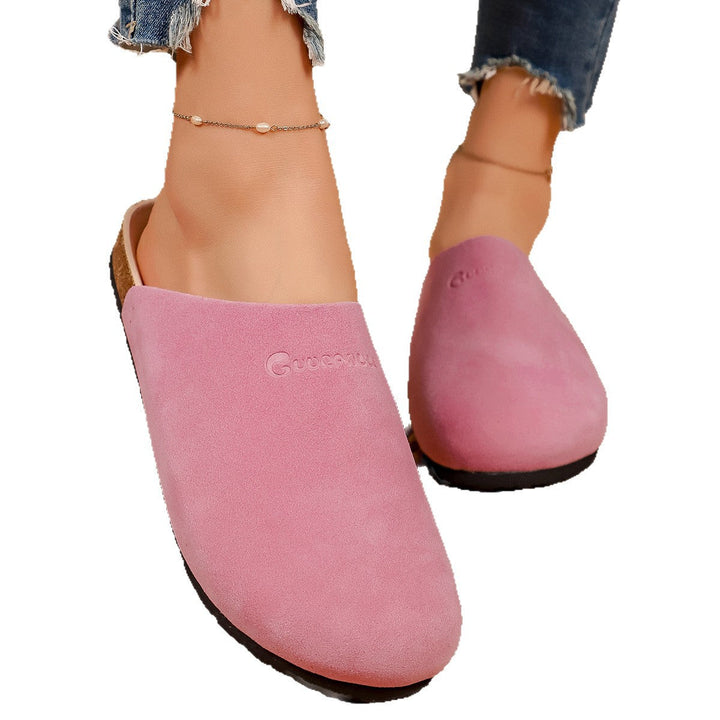 Damen Bequeme Clogs aus weichem Wildleder mit anatomisch geformtem Fußbett