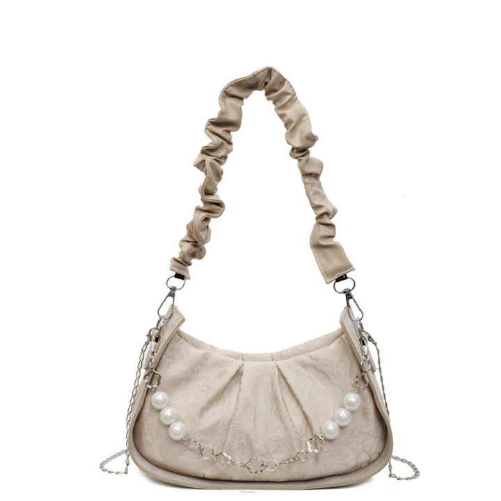 Damen elegante Umhängetasche mit raffiniertem Perlenschmuck Nord Taschen