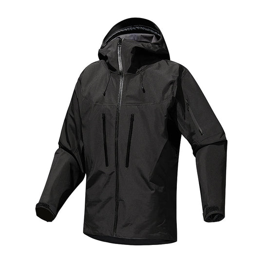Herren Technische wasserdichte Softshell-Regenjacke mit verschweißten Nähten und vertikalen Brusttaschen Nord Taschen