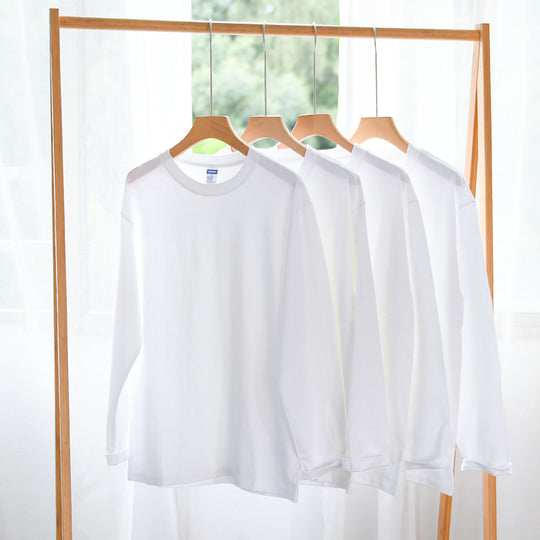 Unisex Langärmliges Premium-Basics-Langarmshirt aus Baumwollmix mit Rundhalsausschnitt Nord Taschen