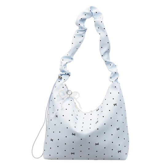 Damen Hobo-Tasche mit trendigem Punktedesign und geflochtenem Schulterriemen Nord Taschen