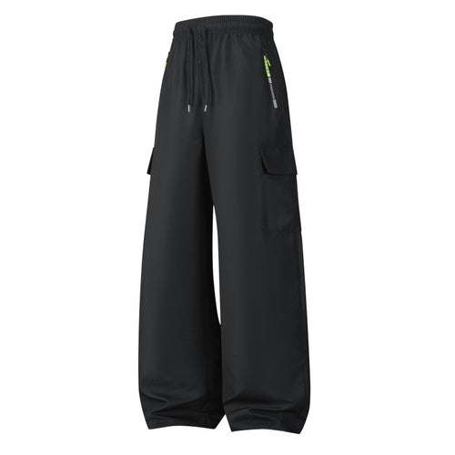 Herren Weite Utility-Cargo-Shorts mit elastischem Bund, Kordelzug & Reißverschlusstaschen Nord Taschen